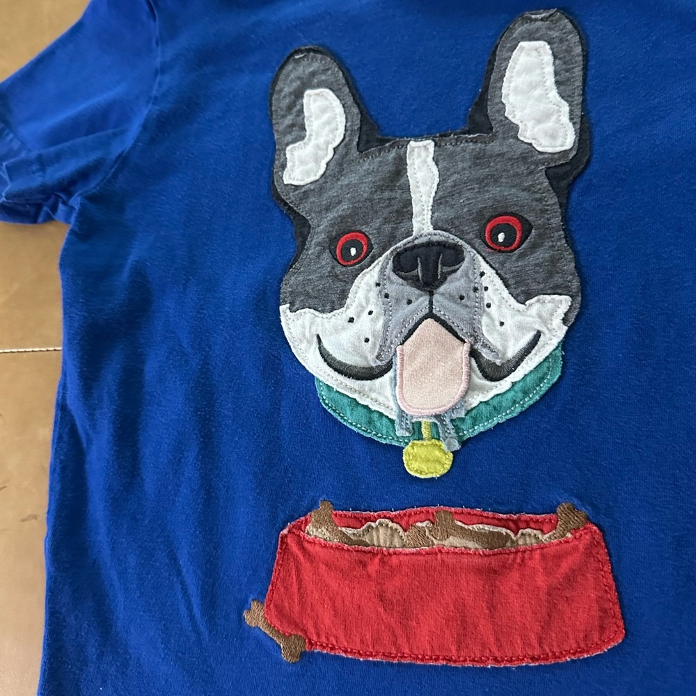 Mini Boden French Bulldog Top 6/7 - Picture 3 of 4